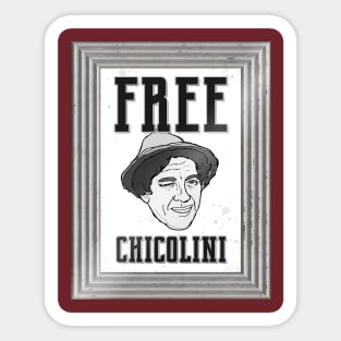 Free Chicolini (B&W) Sticker
